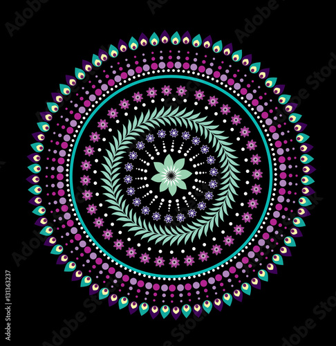 Flower pattern mandala