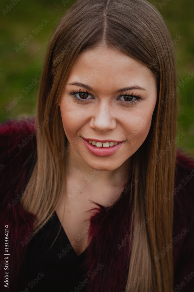 Beautiful portrait of a blonde girl Beautiful portrait of a blonde girl