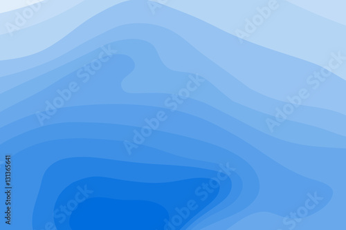 Abstract topographic map background. Water depth. Vector Illustration.
