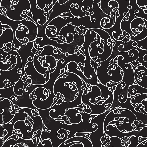 Rumi Iznik Seamless Pattern