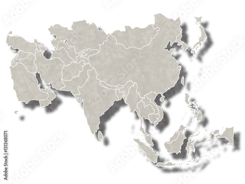 アジア 地図 国 アイコン