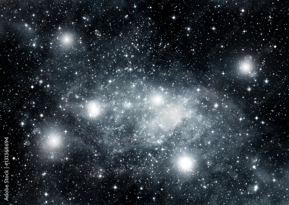 galaxy in a free space galaxy in a free space