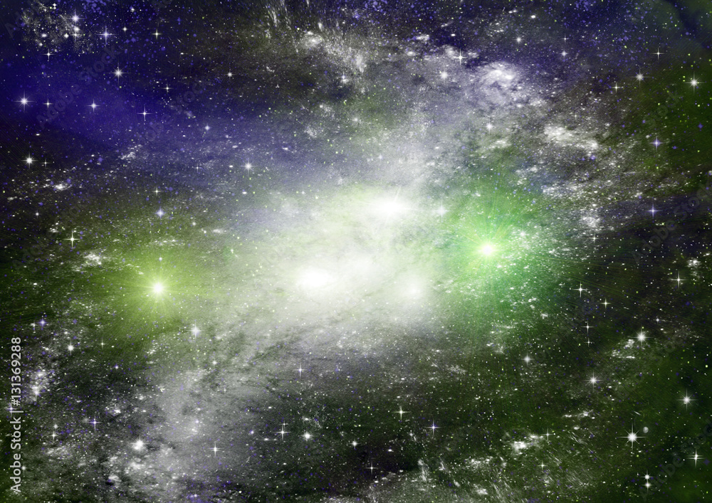 Naklejka premium galaxy in a free space