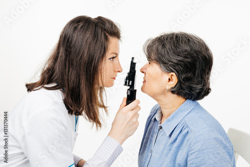 Eye patient's examination