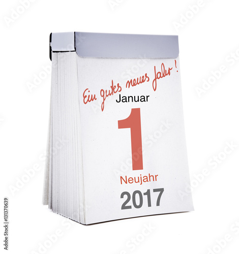 Abreißkalender 1. Januar