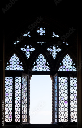 Medieval window silhouette