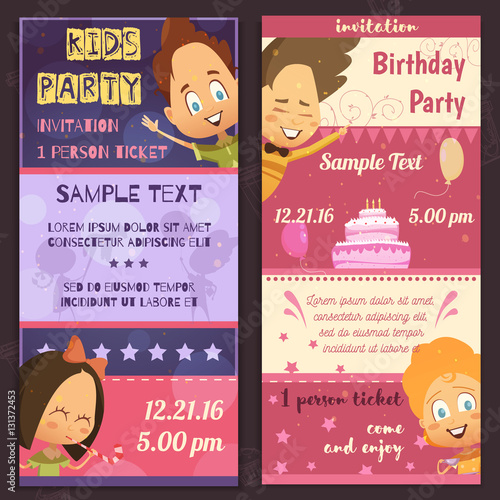 Kids Party Invitation Banners