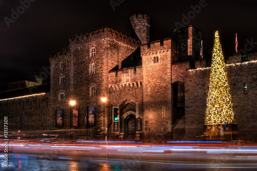 Cardiff Castle at Christmas photo