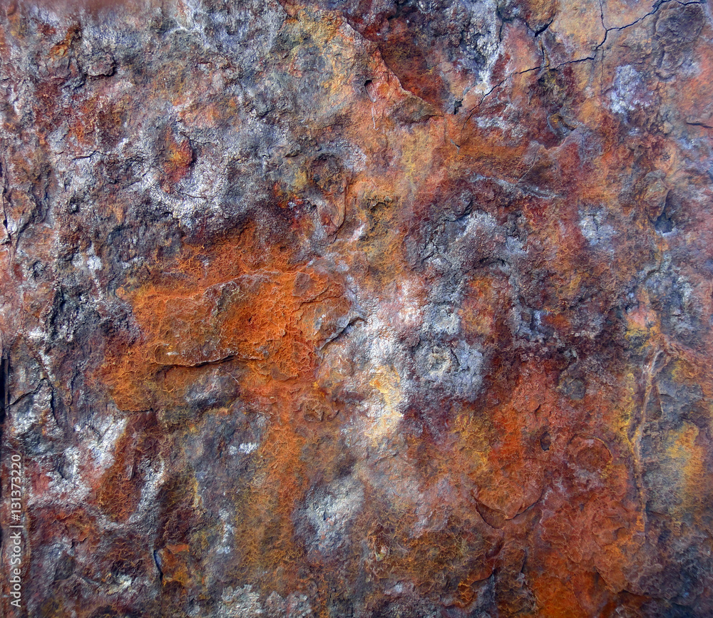The surface of rusty metal The surface of rusty metal