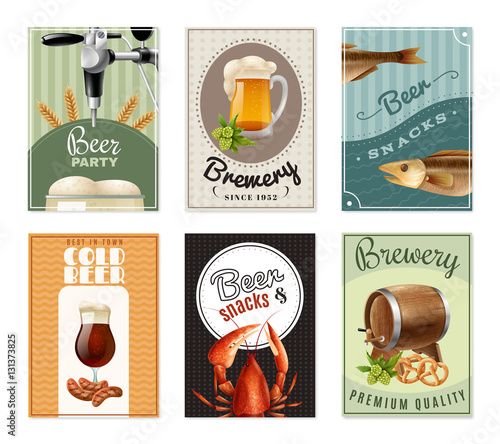 Beer Vertical Banners Set