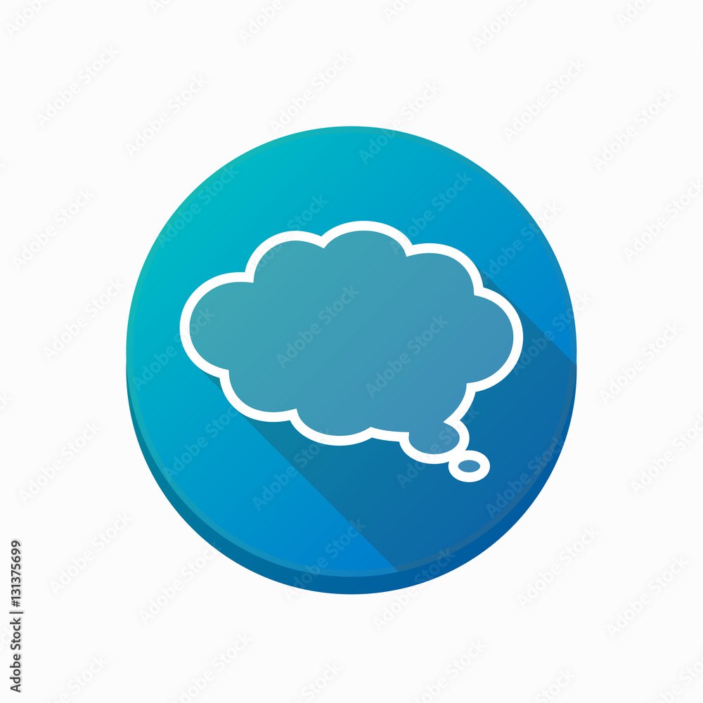 Isolated button with a comic cloud balloon Isolated button with a comic cloud balloon