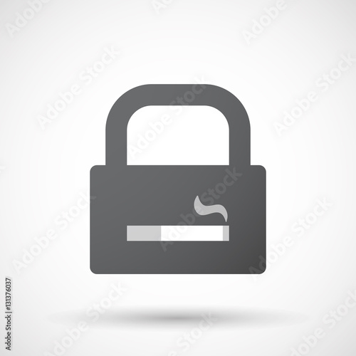 Isolated lock pad with a cigarette