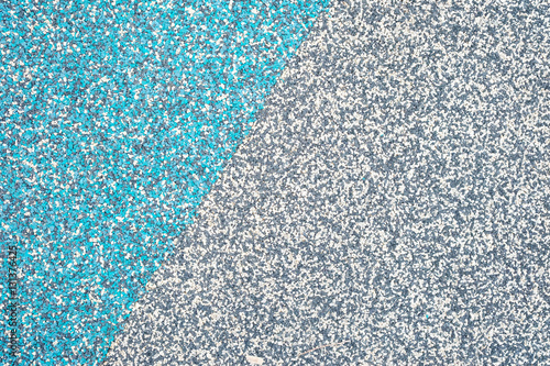 Close up Abstract Blue Grey rubber floor on playground in the park
