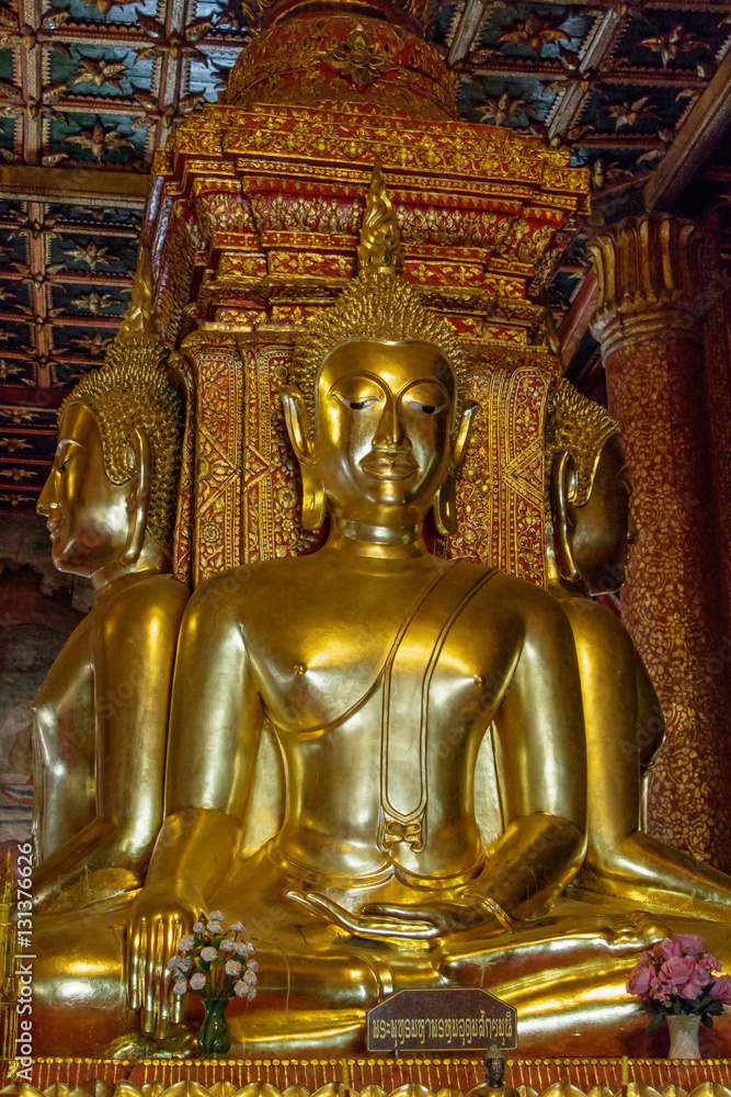 Buddha in Temple, Northern of Thailand
