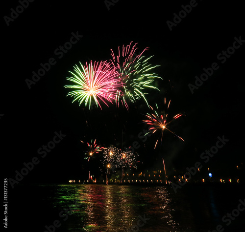 Fotografie Illustration fireworks at an event.