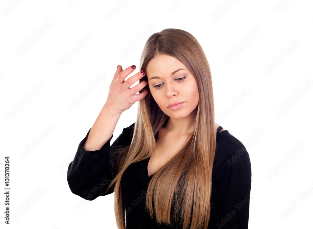 Woman with beauty long blonde hair Woman with beauty long blonde hair