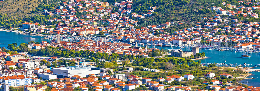 Trogir bay and Ciovo island panorama