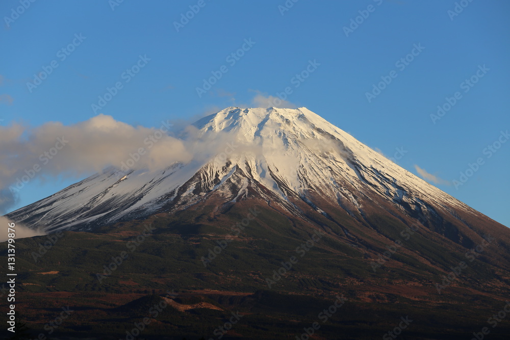 朝霧高原からの富士山頂