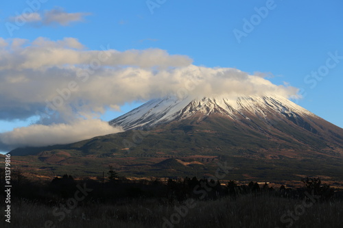 朝霧高原からの富士山頂