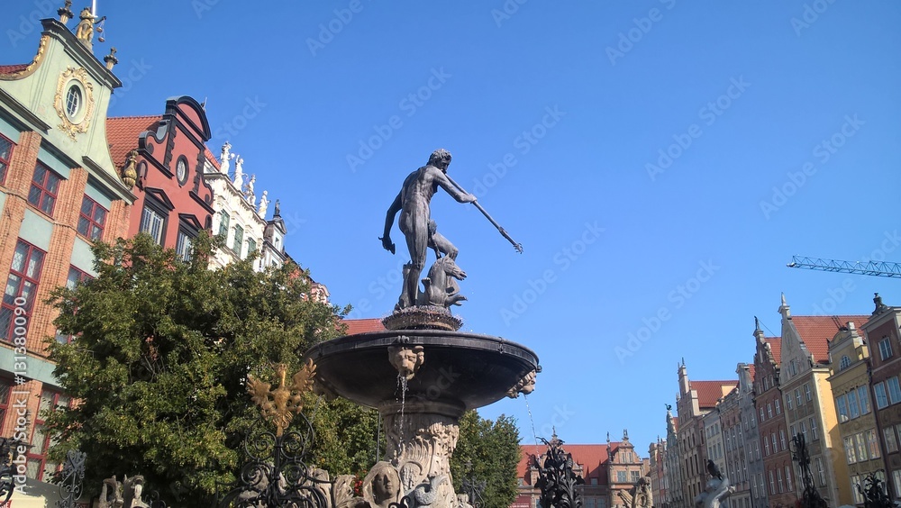 Obraz premium Beautiful old city Gdańsk in Europe