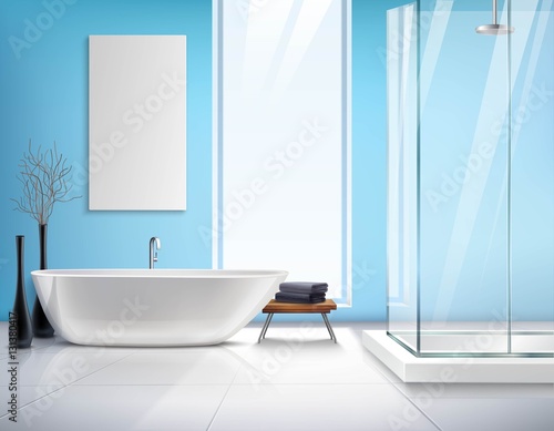 Realistic Bathroom Interior Design