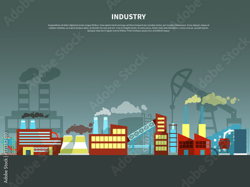 Industry concept vector illustration