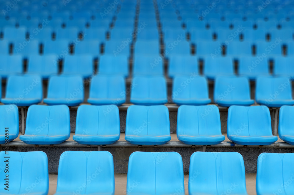 Rows of stadium grandstand seats Rows of stadium grandstand seats