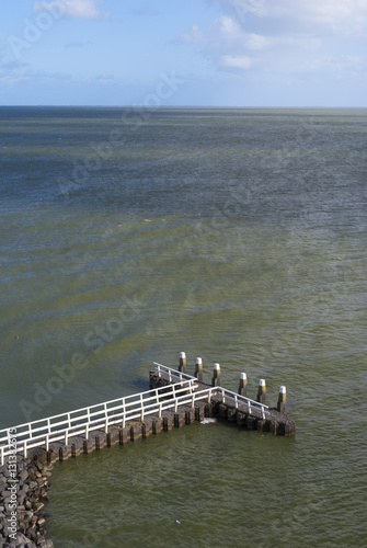 Jetty in Lake IJselmeer photo