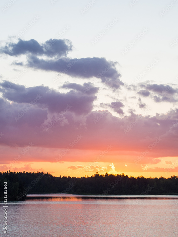 dramatic summer sunset dramatic summer sunset
