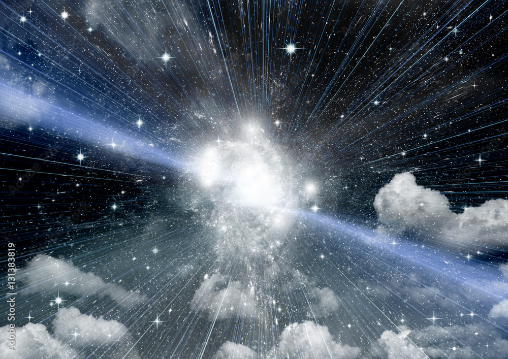 galaxy in a free space