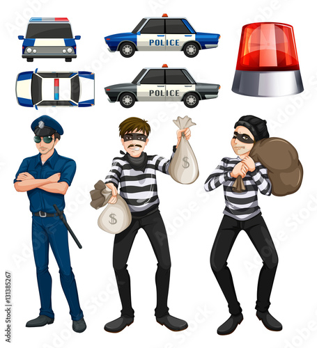 Policeman and robbers set