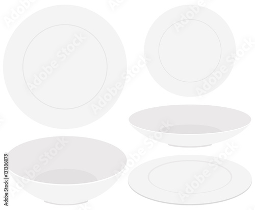 different design of plates and bowls