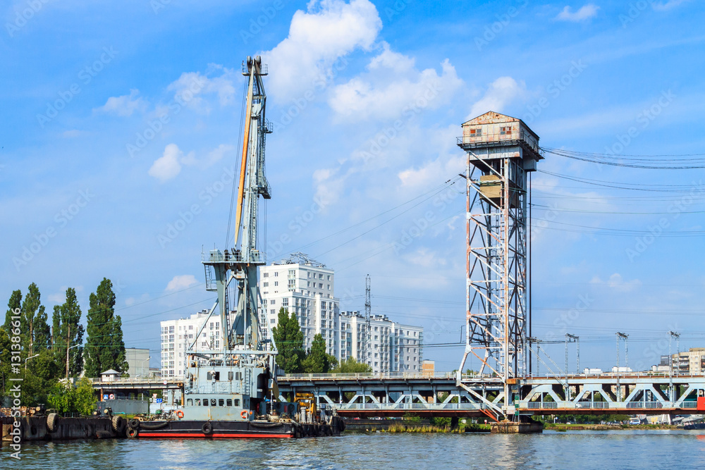 Kommerzieller Hafen in Kaliningrad, Russland.