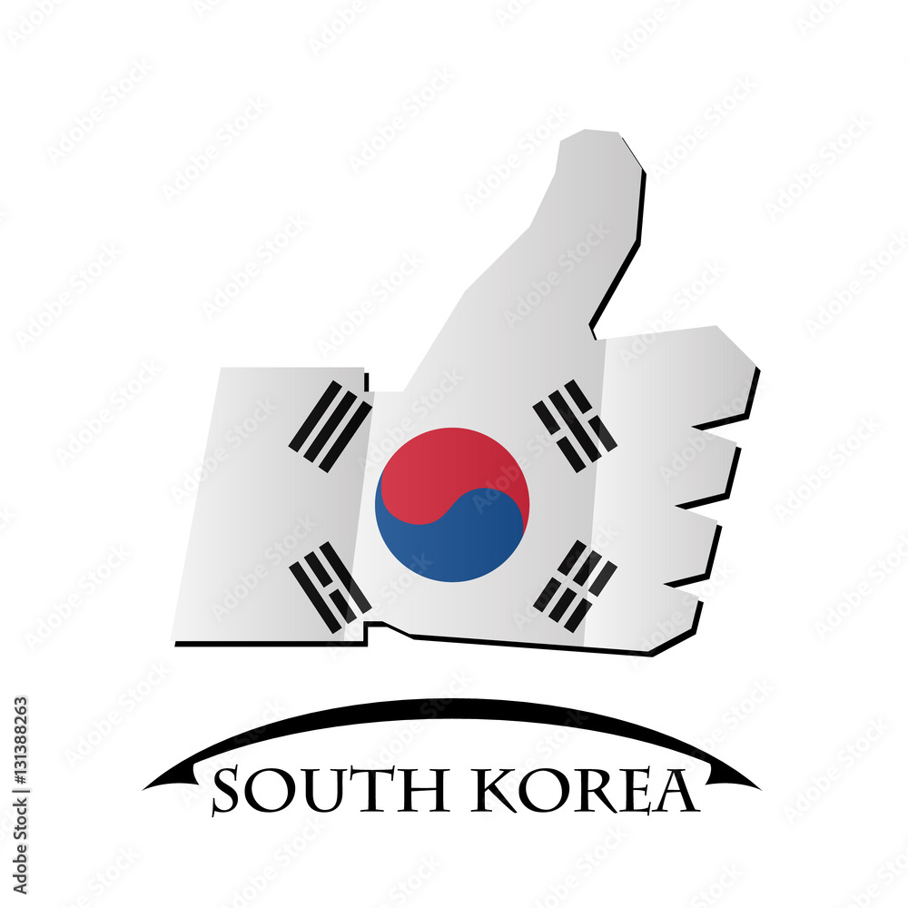 like icon made from the flag of South Korea like icon made from the flag of South Korea