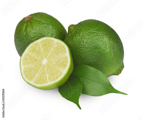 fresh lime isolated