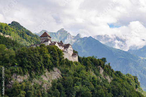 Fairy Vaduz castle, Liechtenstein