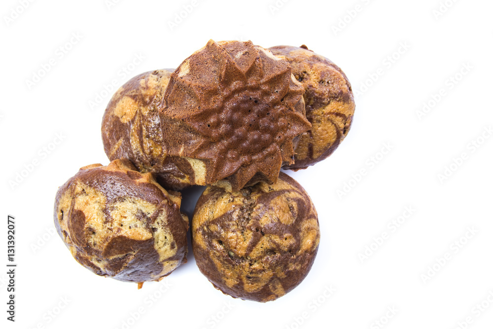 isolated marble cake isolated marble cake