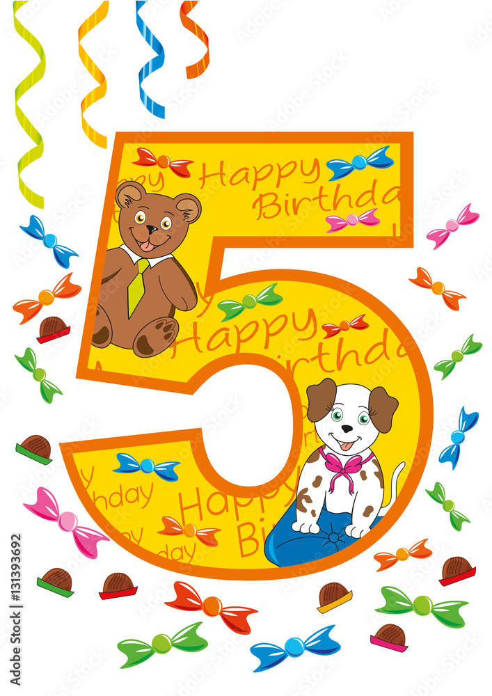 buon compleanno numero 5 buon compleanno numero 5