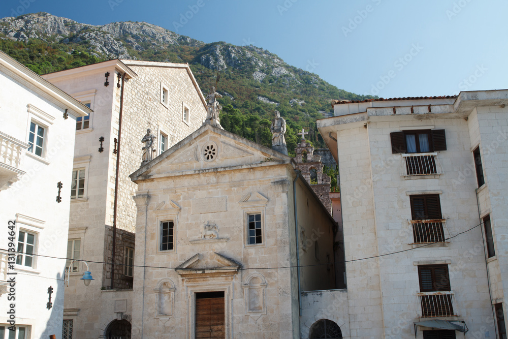 Perast Church of St. Mark. Montenegro