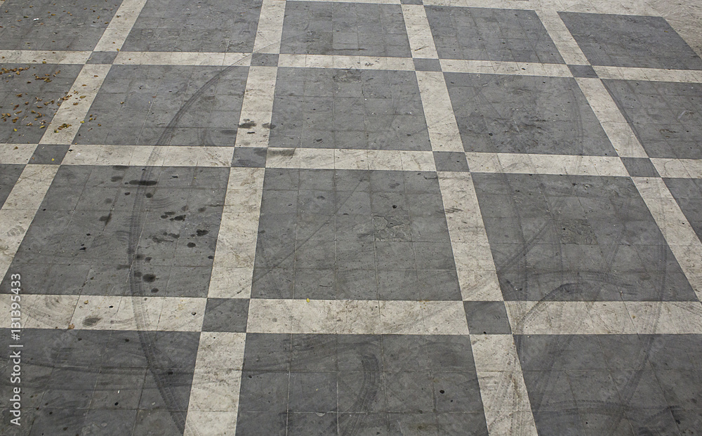 Fototapeta premium Exterior streets tiles