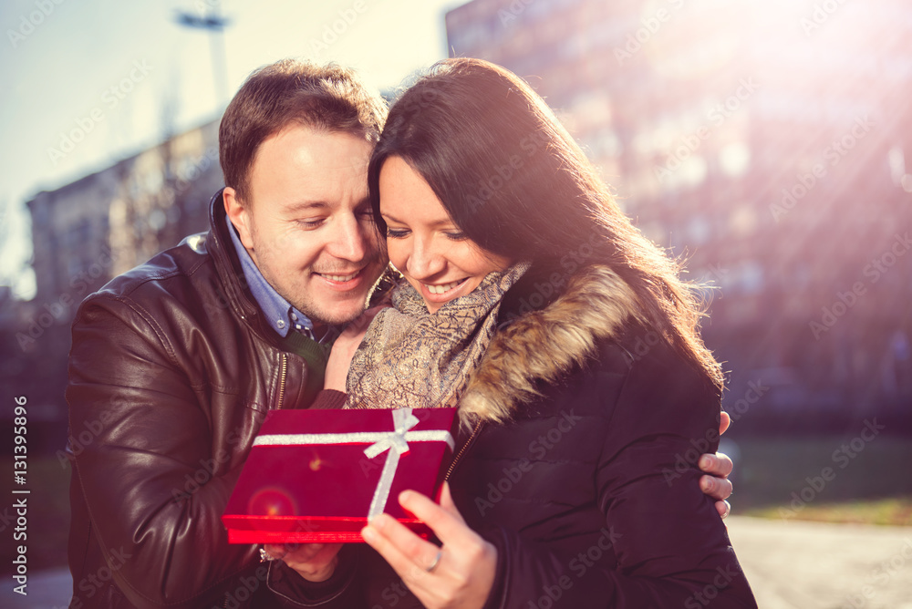Man Surprises woman With a Gift Man Surprises woman With a Gift
