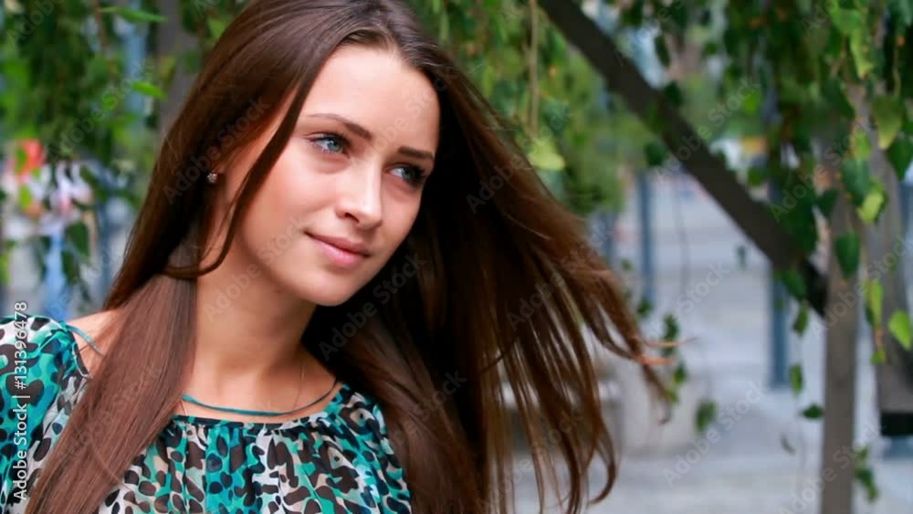 Beautiful girl posing in the park. Beautiful girl posing in the park.
