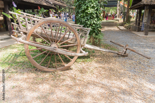 Antique wooden wagon