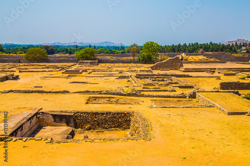 Εκτύπωση καμβά Ancient ruins of Hampi, India, Unesco site