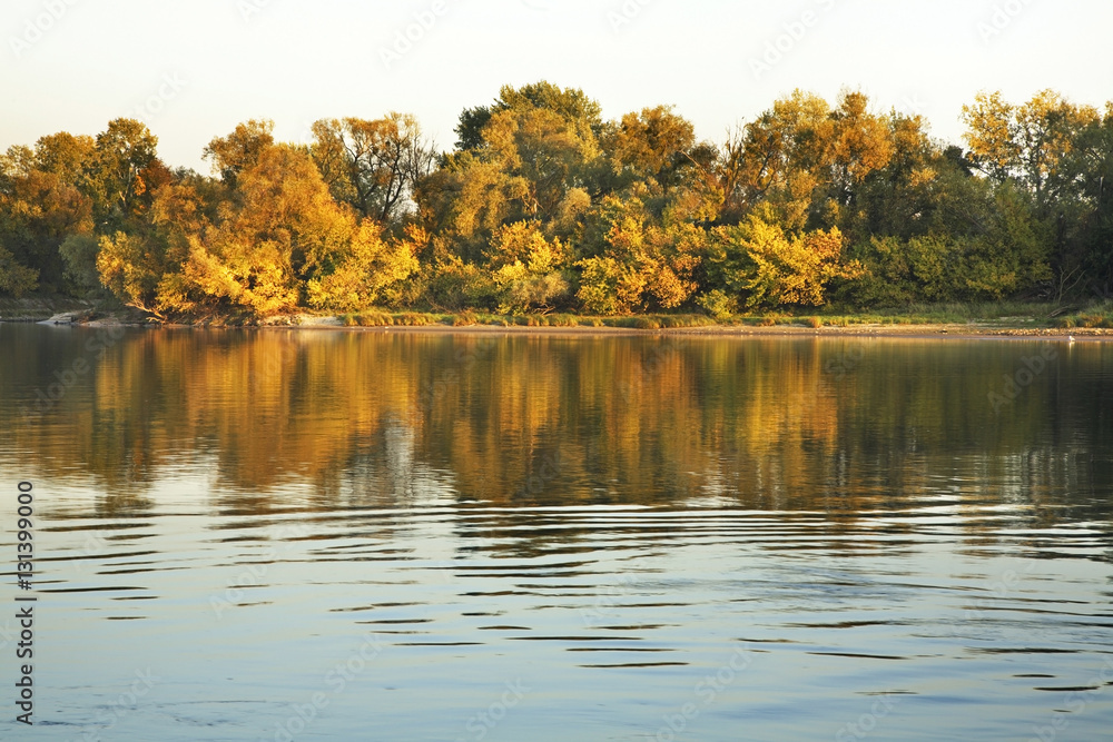 Narew river in Modlin. Nowy Dwor Mazowiecki. Poland Narew river in Modlin. Nowy Dwor Mazowiecki. Poland