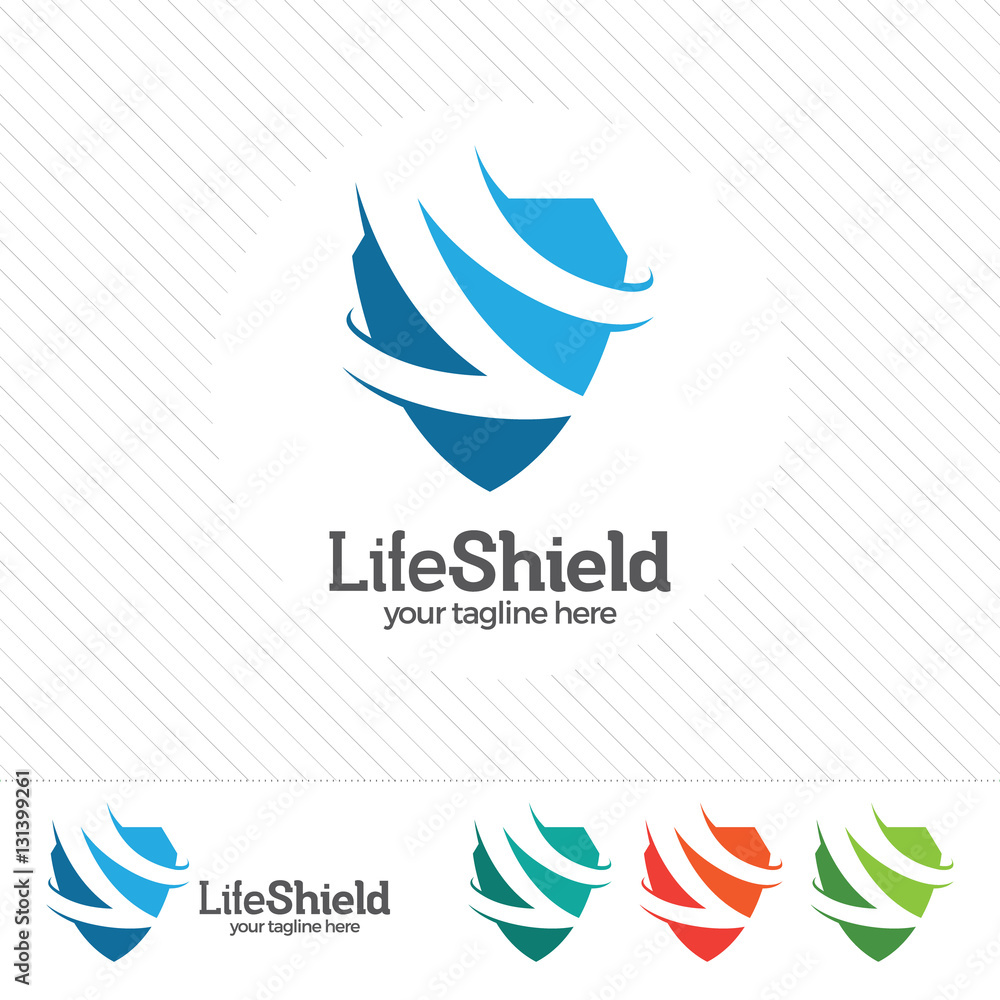 Shield security logo design vector. Security guard symbol icon. Shield security logo design vector. Security guard symbol icon.