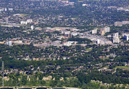 aerial view of Scarborough Ontario, Canada  photo