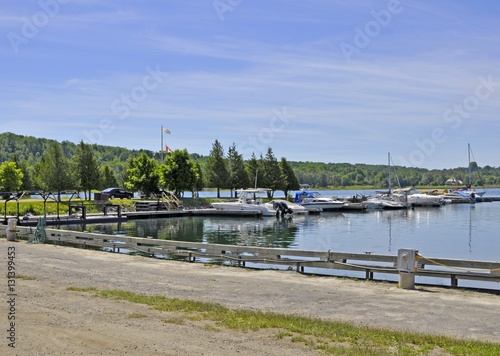  marina at the harbor in Gore Bay on Manitoulin Island Ontario, Canada 