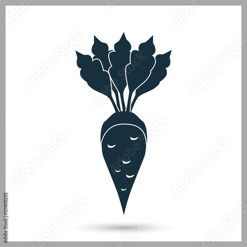 Sugar beet agriculture crop icon. Simple design for web and mobile