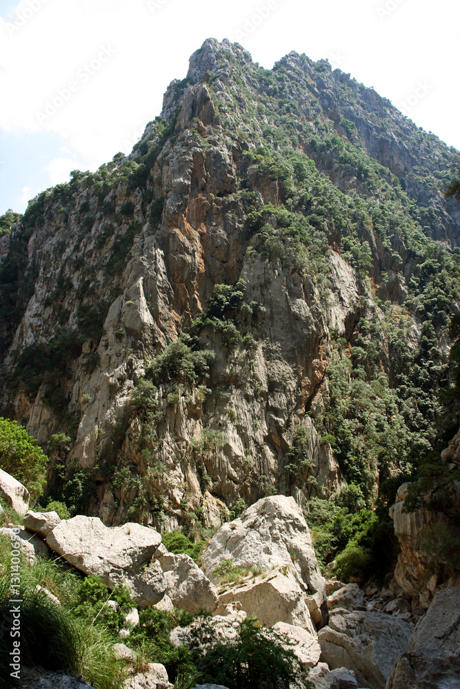 Hiking the Torrent de Pareis, Mallorca, Spain Hiking the Torrent de Pareis, Mallorca, Spain